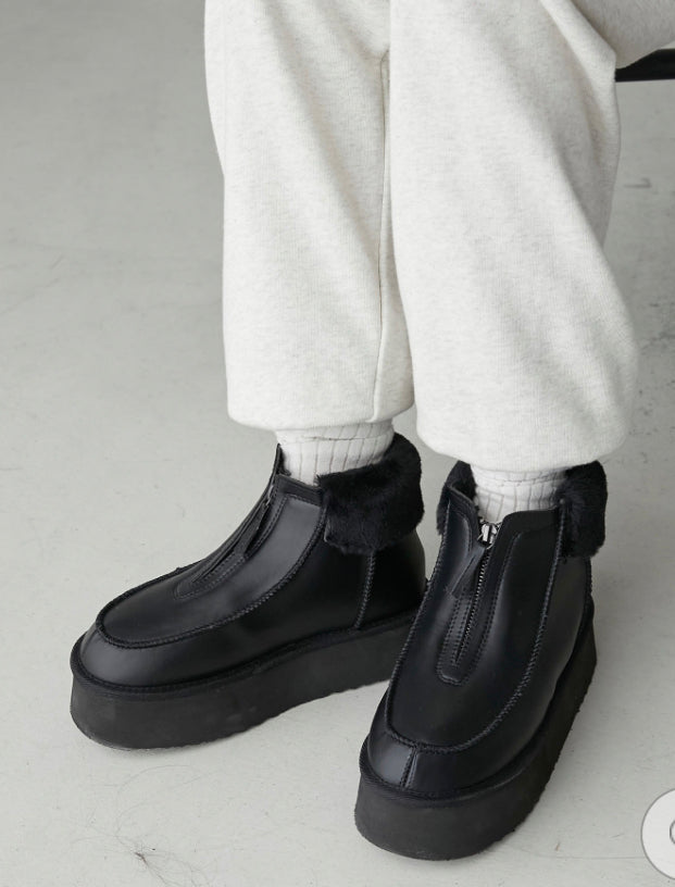 🇯🇵🖤猄皮毛毛短boot