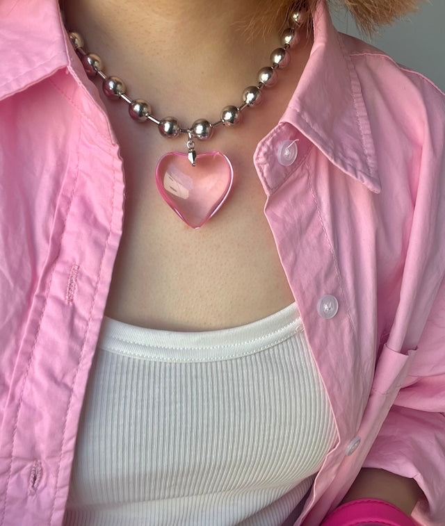 🇯🇵Ball Chain樹脂心心頸鏈