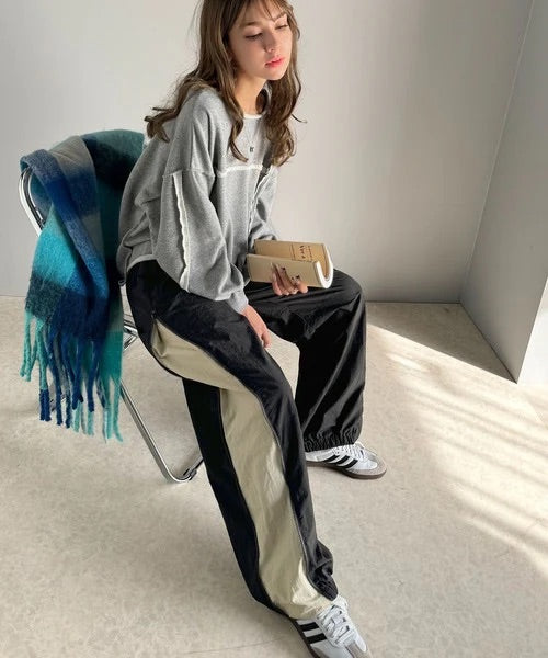 🇯🇵🖤索索料着拉鍊長褲