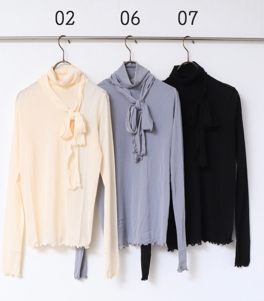 🇯🇵jp collar薄紗top set