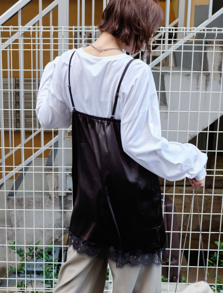 🇯🇵Lace邊緞面背心