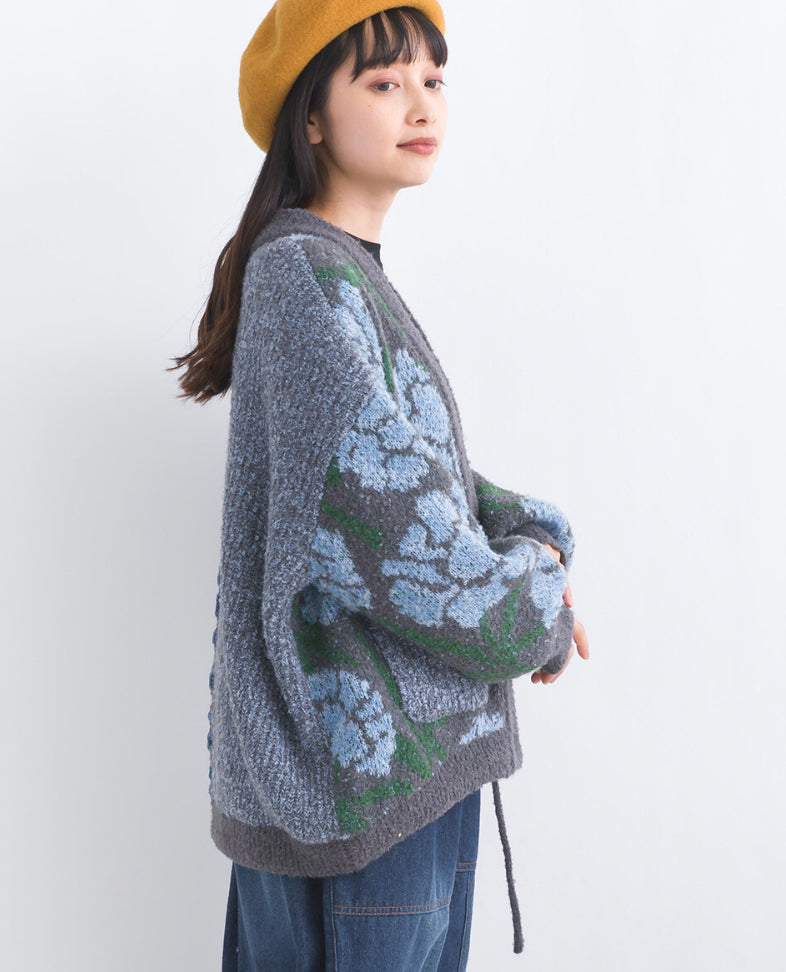 🇯🇵🌷花花編織冷衫外套