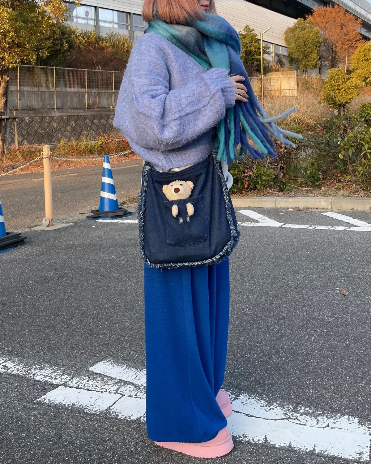 🇯🇵超可愛熊仔牛仔布袋￼
