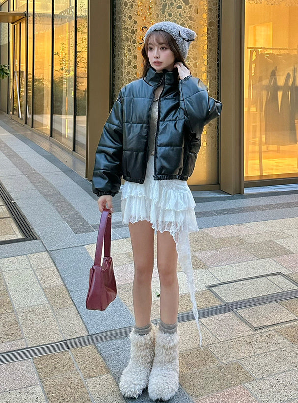 🇯🇵🖤Lace質地不規則短裙