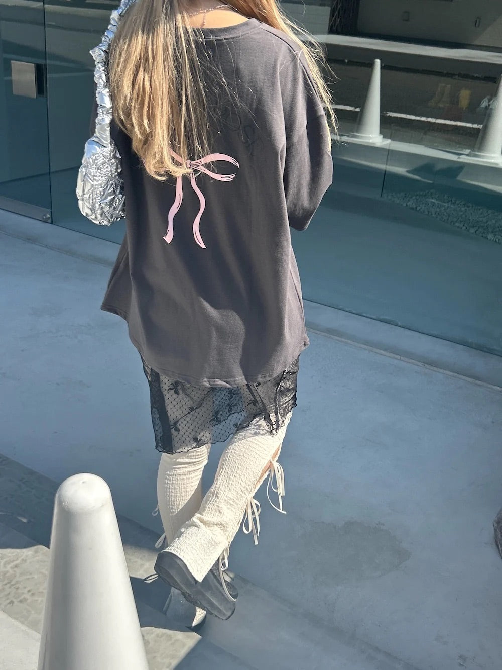 🇯🇵🎀蝴蝶結印花tshirt