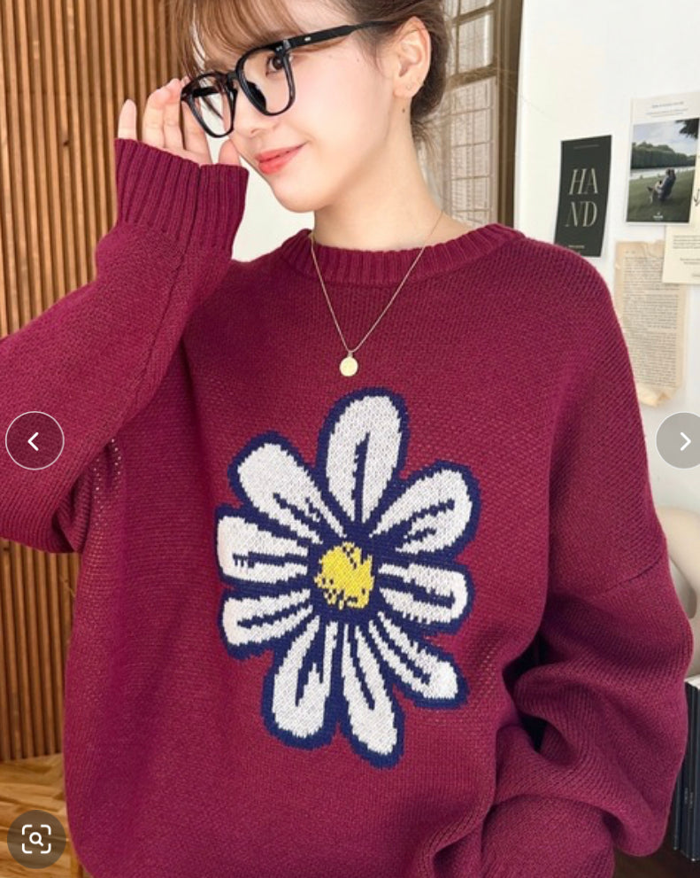 🇯🇵💗大花花LOGO KNIT WEAR