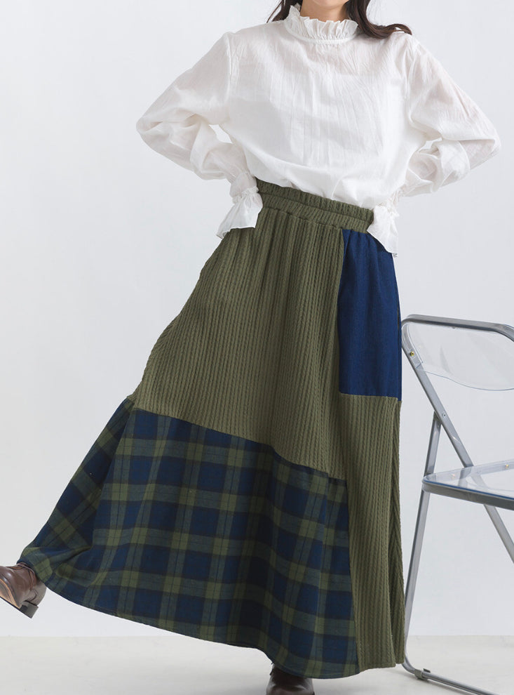 🇯🇵💗拼布格仔混色半裙