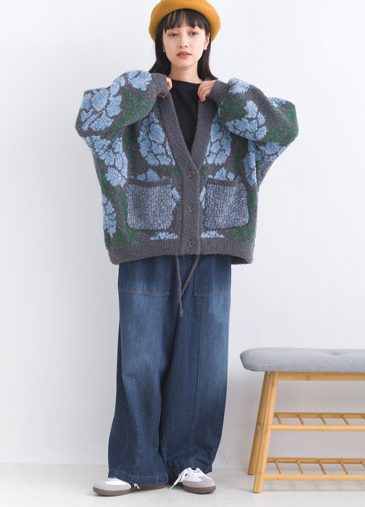 🇯🇵🌷花花編織冷衫外套