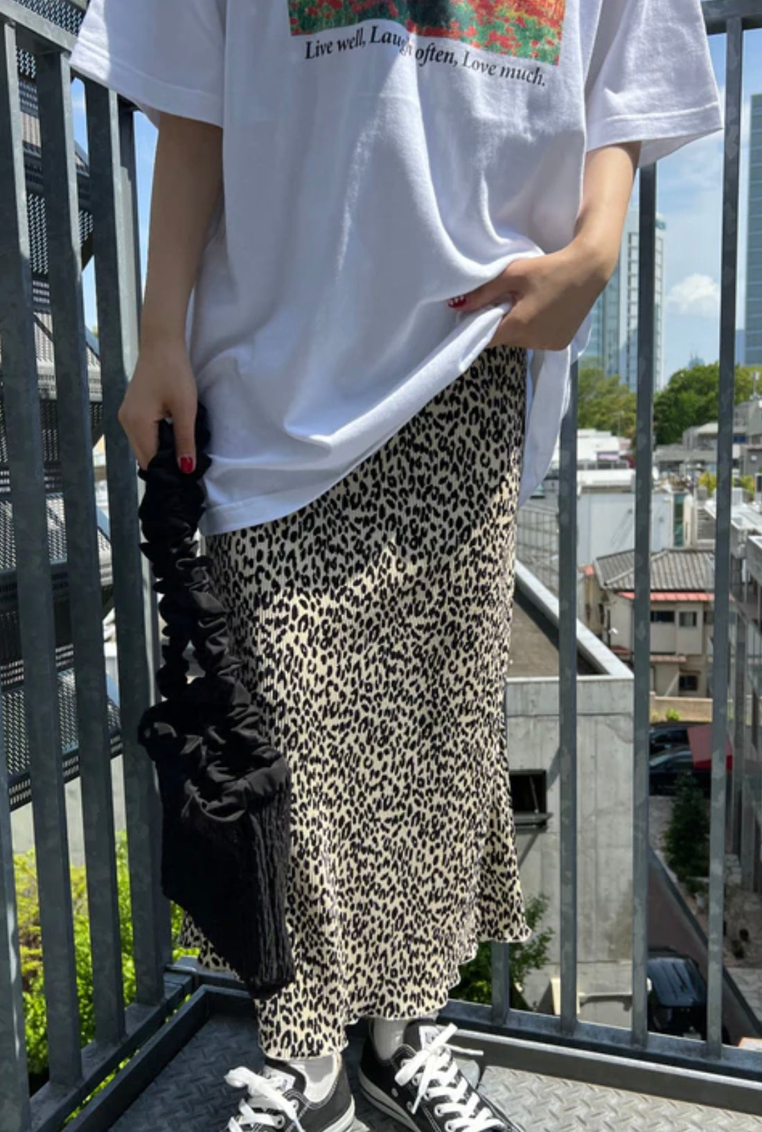 🇯🇵💗Jp皺皺豹紋長裙