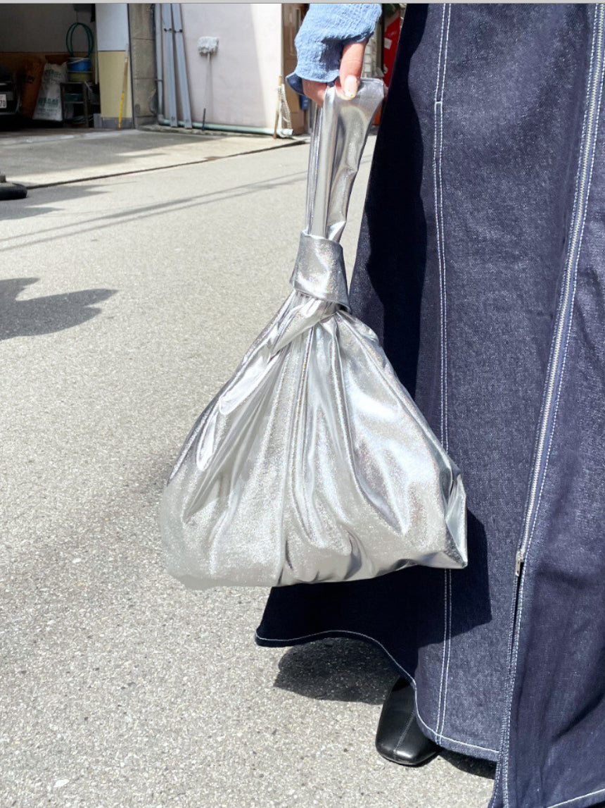 🇯🇵 銀色metal面tote bag