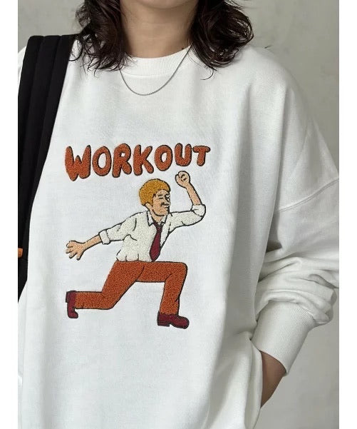 🇯🇵趣怪大叔刺繡workout衛衣