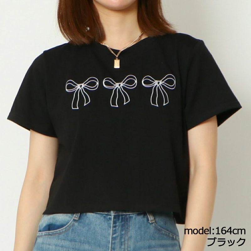 🇯🇵🎀蝴蝶結刺繡Tee