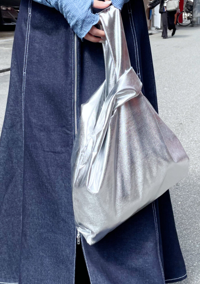 🇯🇵 銀色metal面tote bag