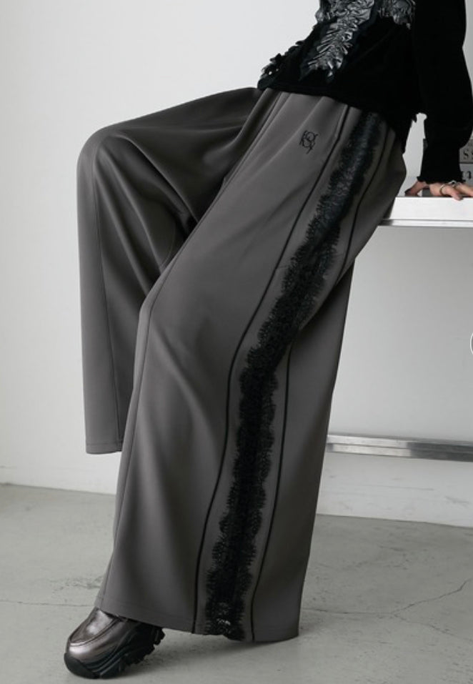 🇯🇵💗 蕾絲透明寬闊腿運動褲