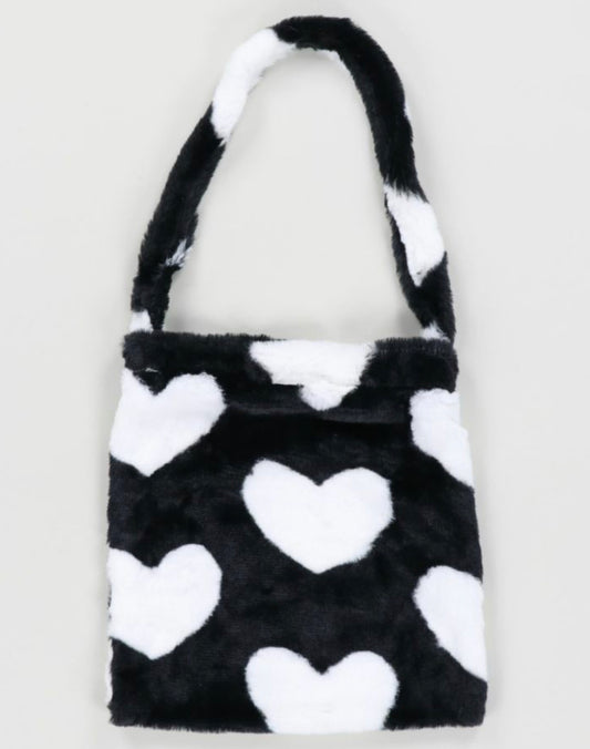 🇯🇵💗心心毛毛大tote bag￼
