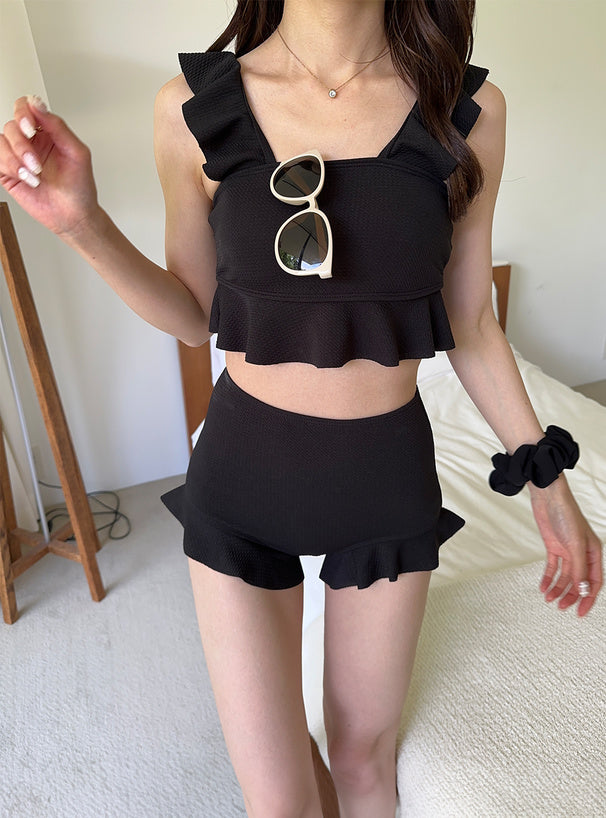 🇯🇵Ruffle邊背心泳衣set