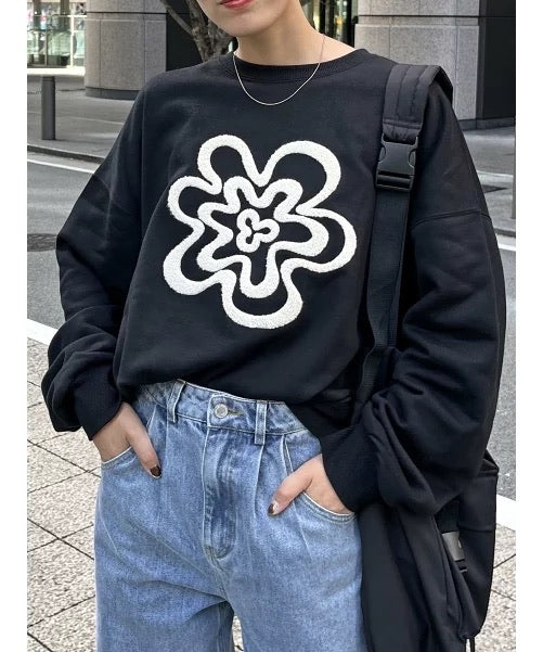🇯🇵jp 刺繡花花衛衣 【11月上旬出貨】