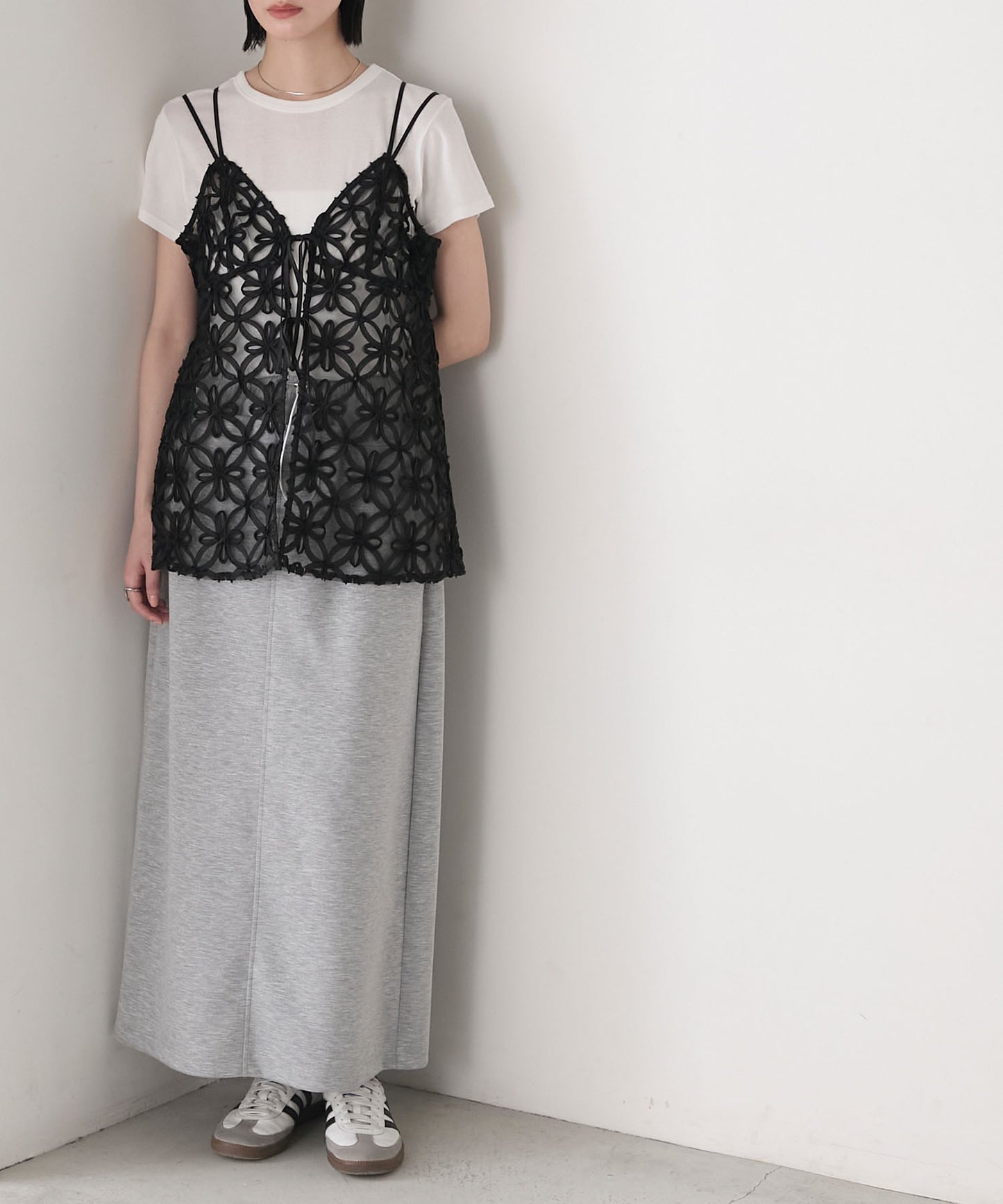 🇯🇵鏤空花花薄紗vest