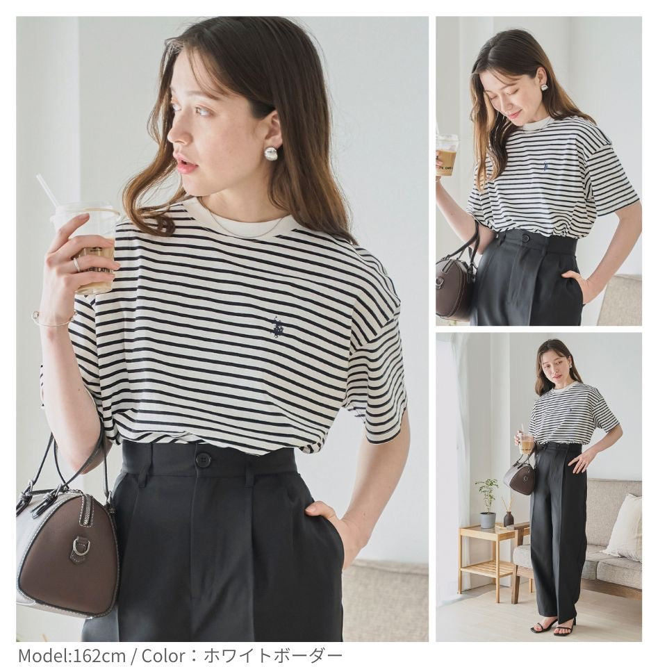 🇯🇵🖤US POLO LOGO刺繡Tee