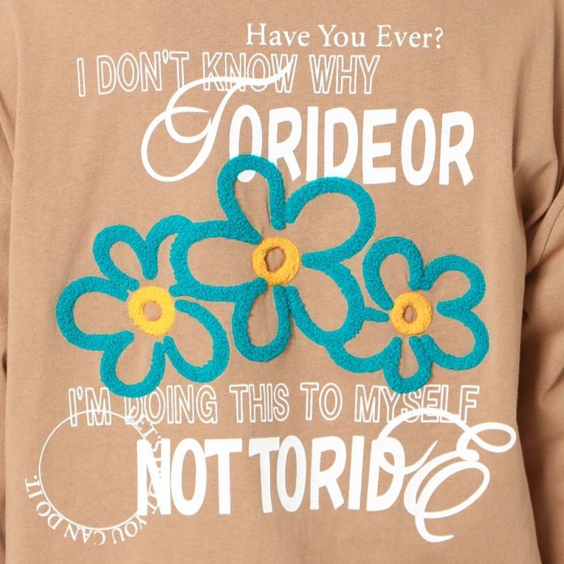 🇯🇵jp 刺繡花花top