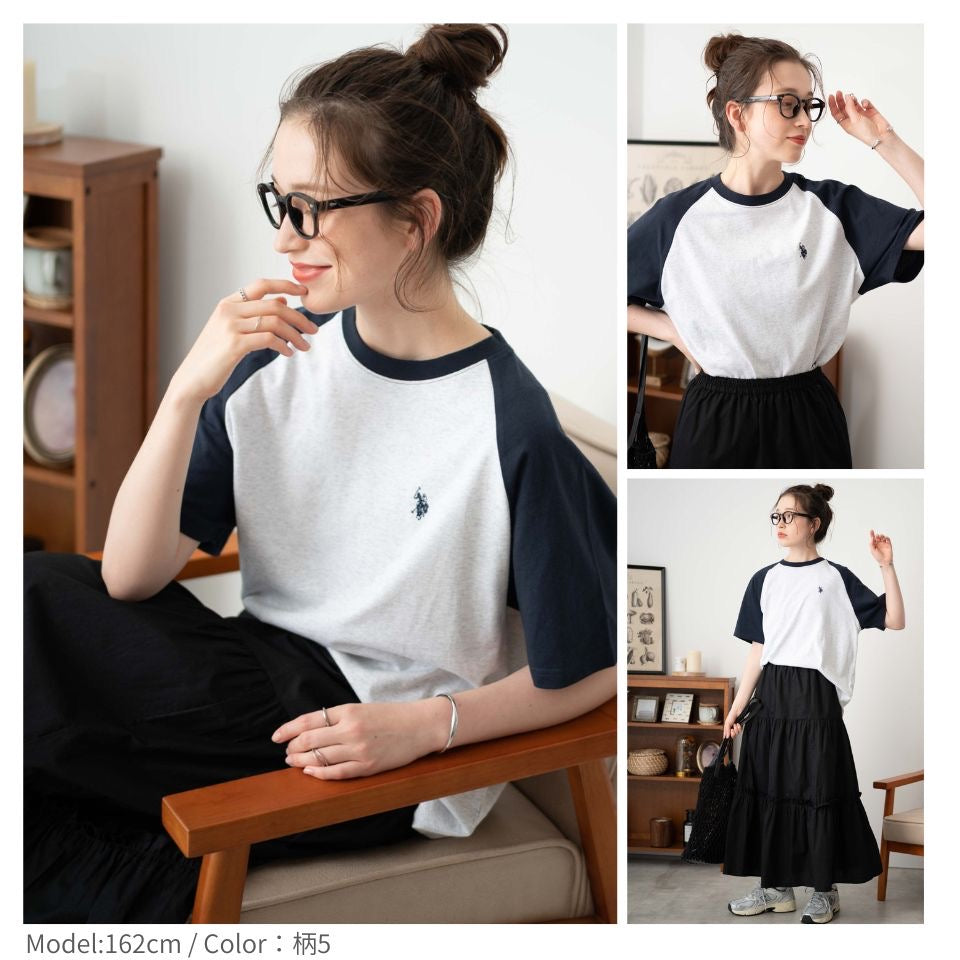 🇯🇵🖤US POLO LOGO刺繡Tee