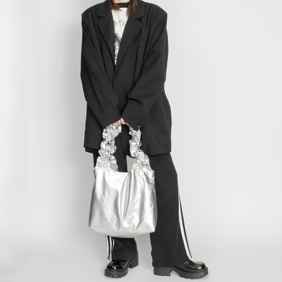 🇯🇵🖤Ruffle邊Metal colour tote