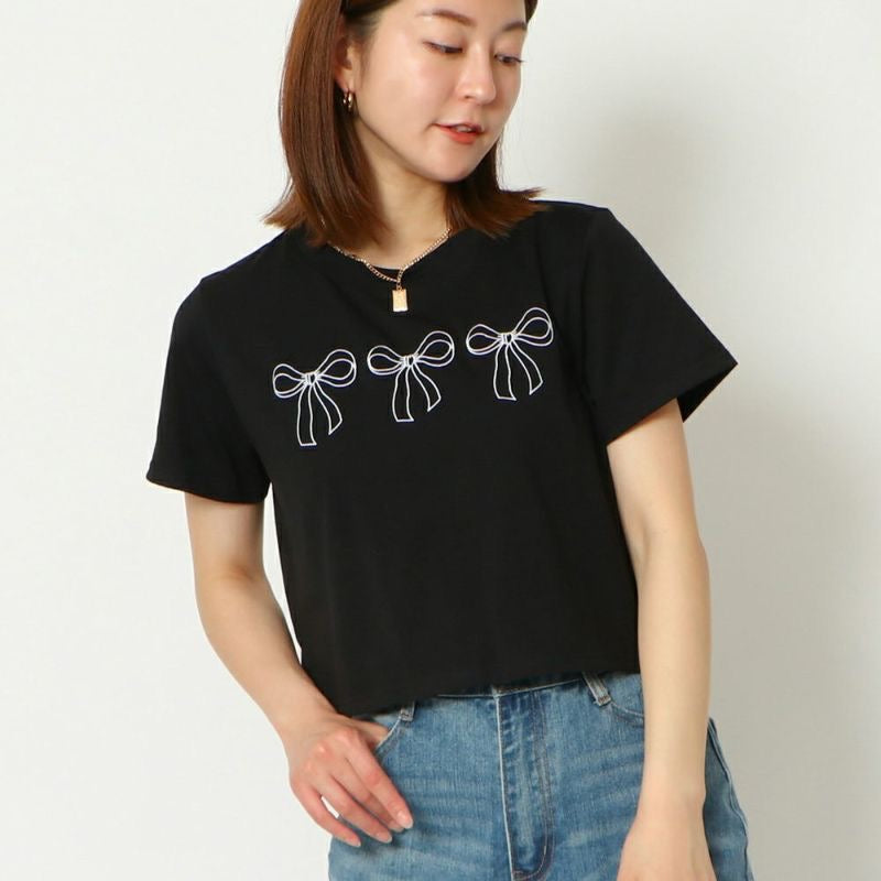 🇯🇵🎀蝴蝶結刺繡Tee