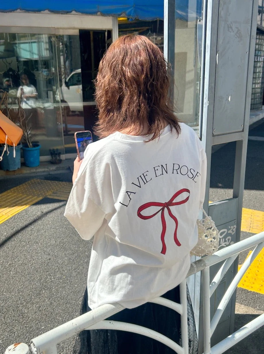 🇯🇵🎀蝴蝶結印花tshirt