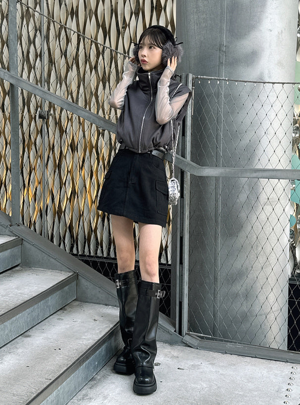 🇯🇵🖤工裝扣拉鏈款長boot