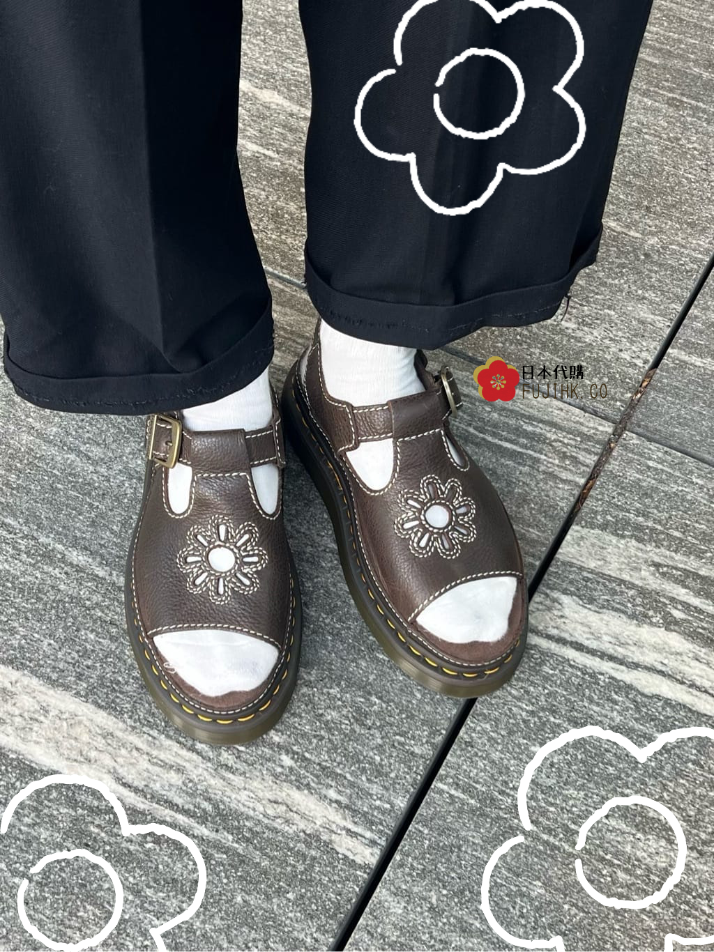 🇯🇵DR MARTEN FLOWERS SANDALS