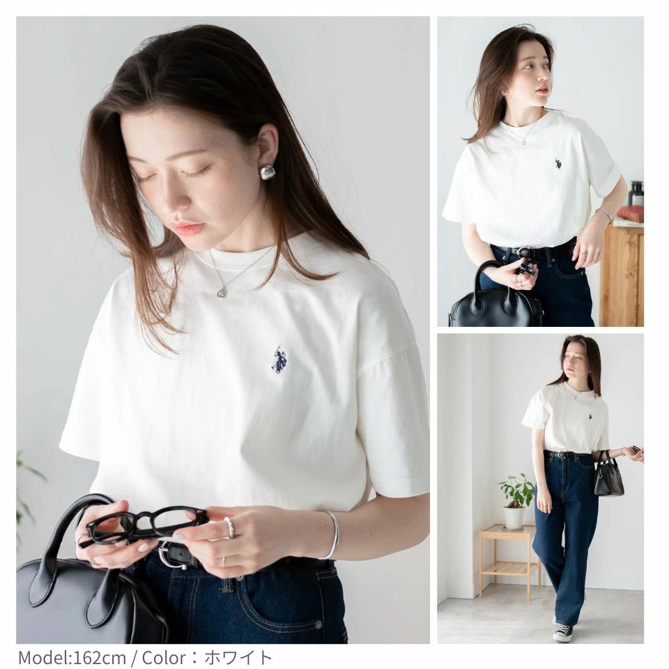 🇯🇵🖤US POLO LOGO刺繡Tee