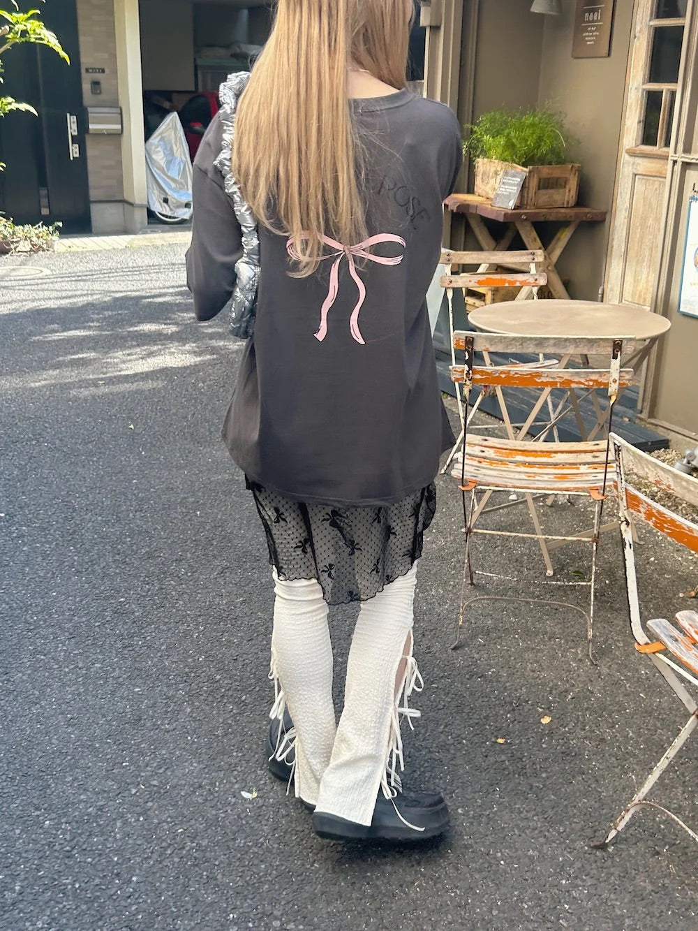 🇯🇵🎀蝴蝶結印花tshirt