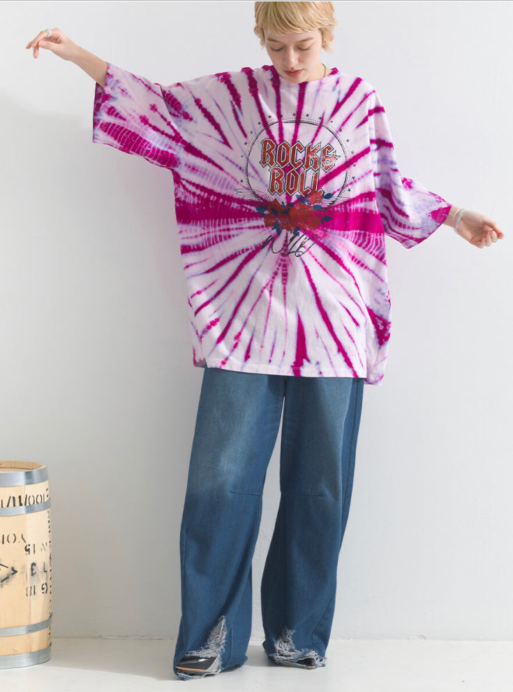 🇯🇵Oversize紮染Band Tee
