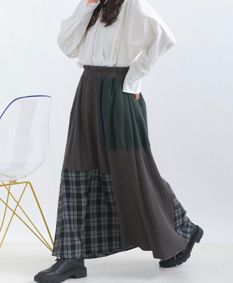 🇯🇵💗拼布格仔混色半裙