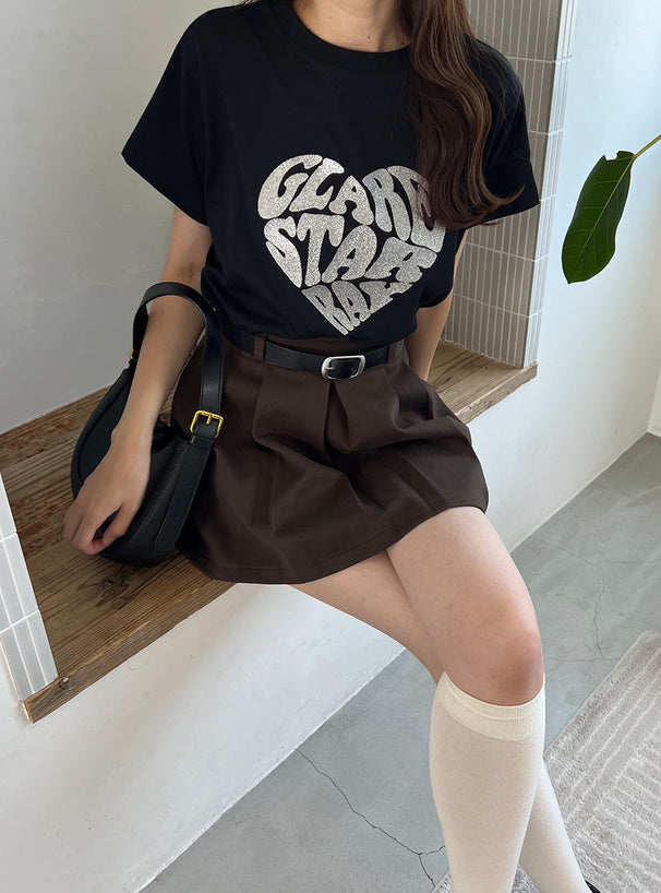 🇯🇵❤️‍🔥心心字母logo tee