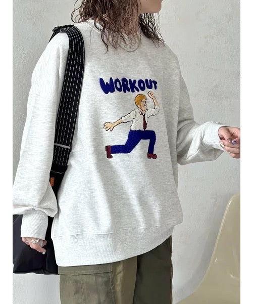 🇯🇵趣怪大叔刺繡workout衛衣