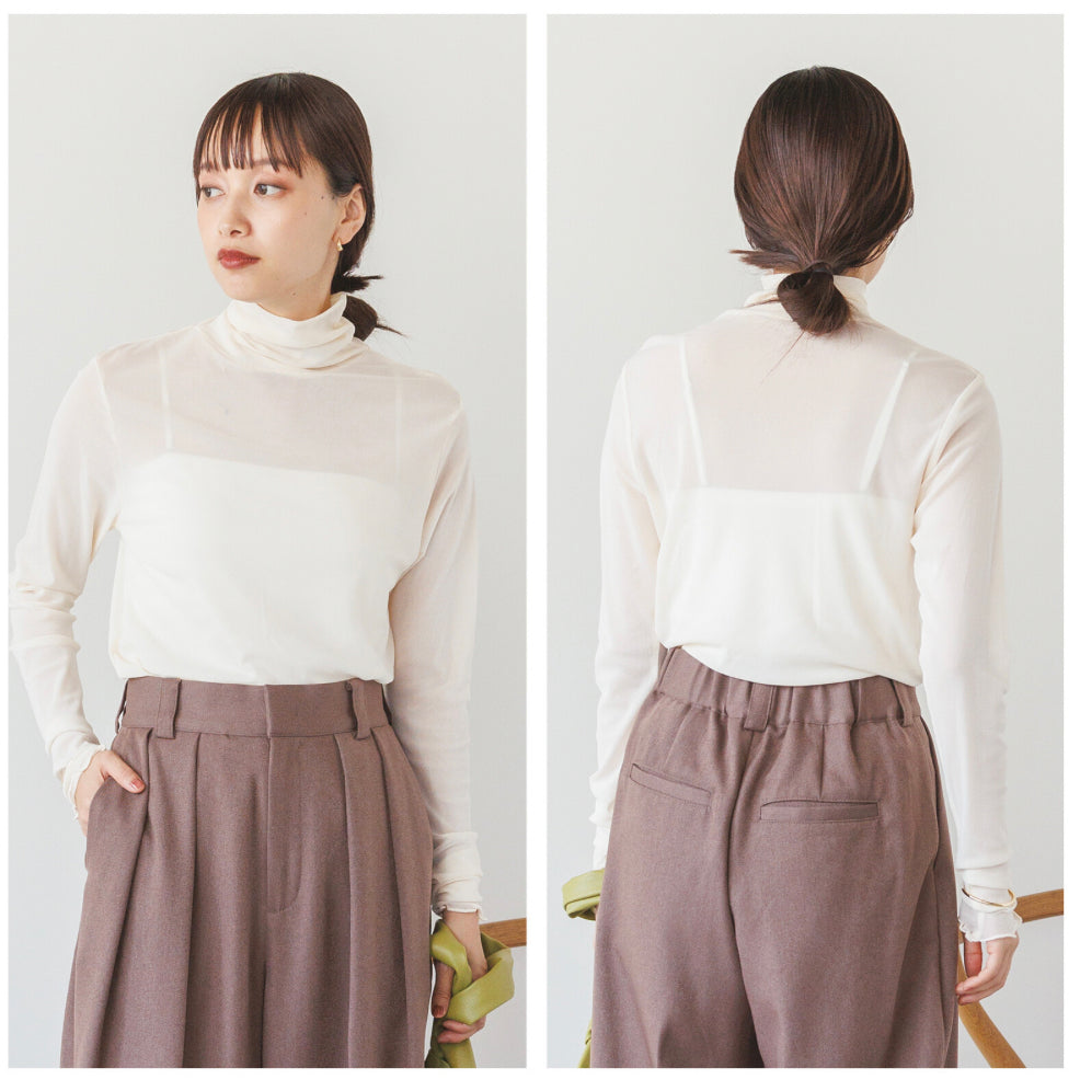 🇯🇵jp collar薄紗top set