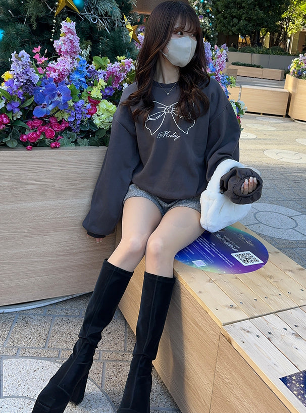 🇯🇵🎀蝴蝶結抓毛衛衣
