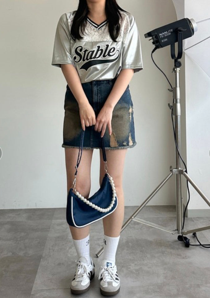 🇯🇵運動lace oversize tee