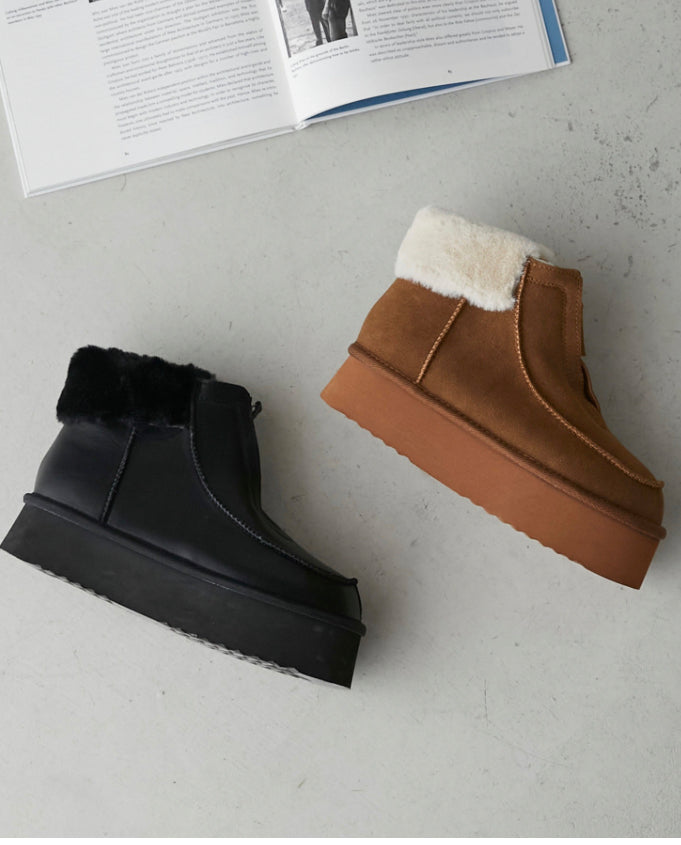 🇯🇵🖤猄皮毛毛短boot