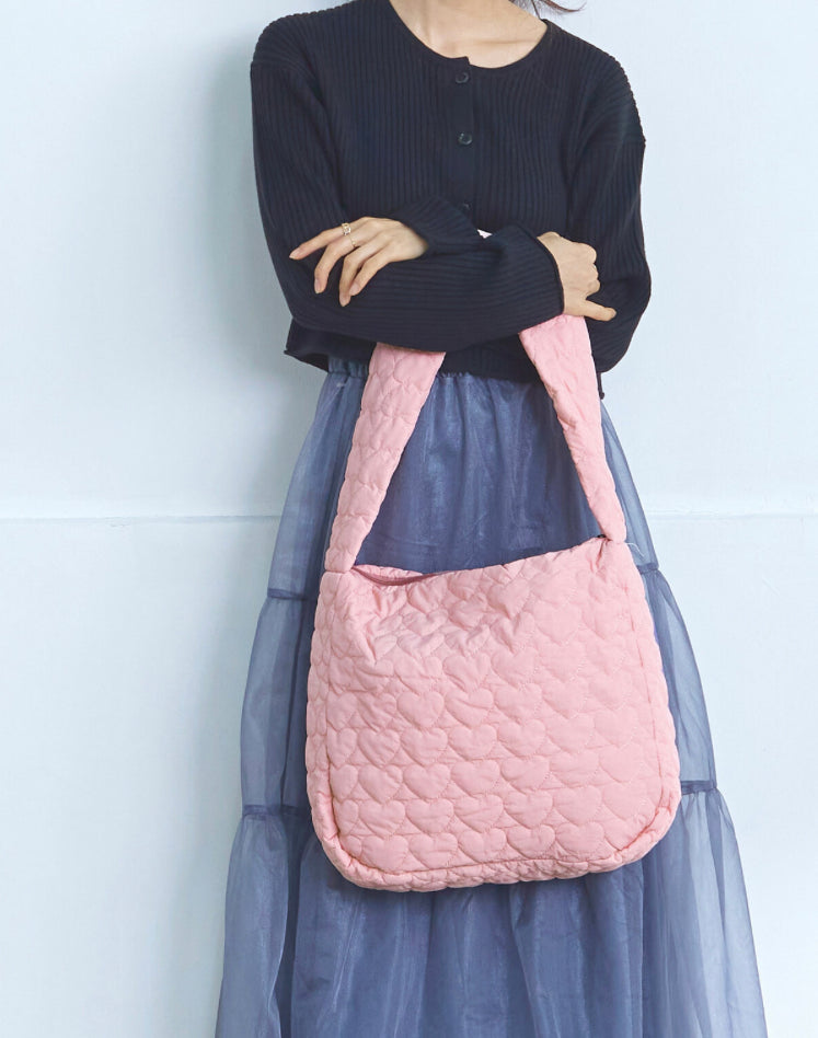 🇯🇵💗Pastel colour心心夾綿￼袋