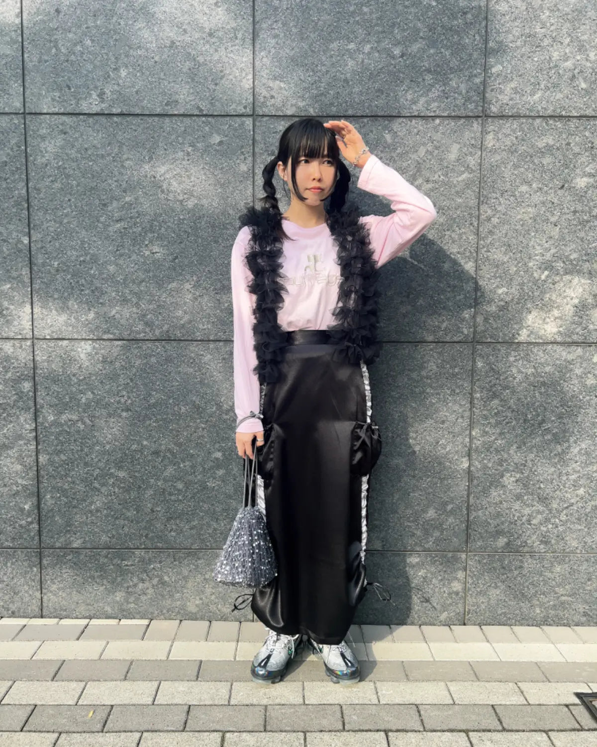 🇯🇵Ruffle薄紗 volume vest
