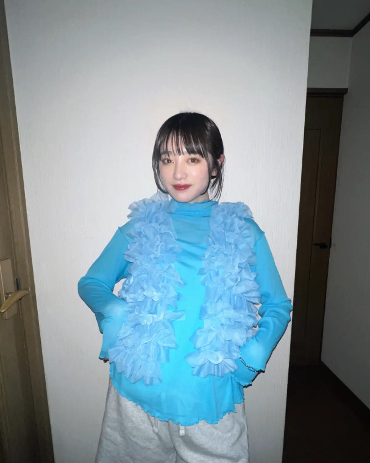 🇯🇵Ruffle薄紗 volume vest
