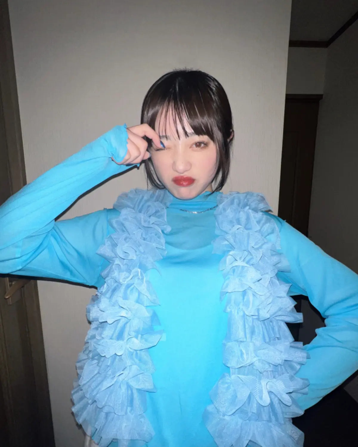 🇯🇵Ruffle薄紗 volume vest