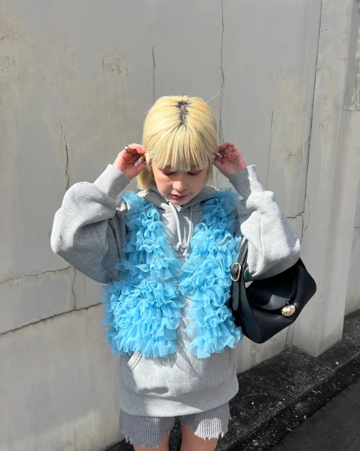 🇯🇵Ruffle薄紗 volume vest