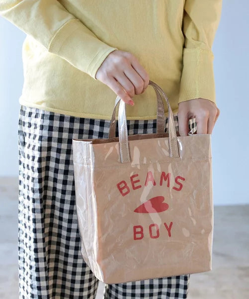 【經典人氣！】 BEAMS BOY / PVC BAG [10月下旬發貨]