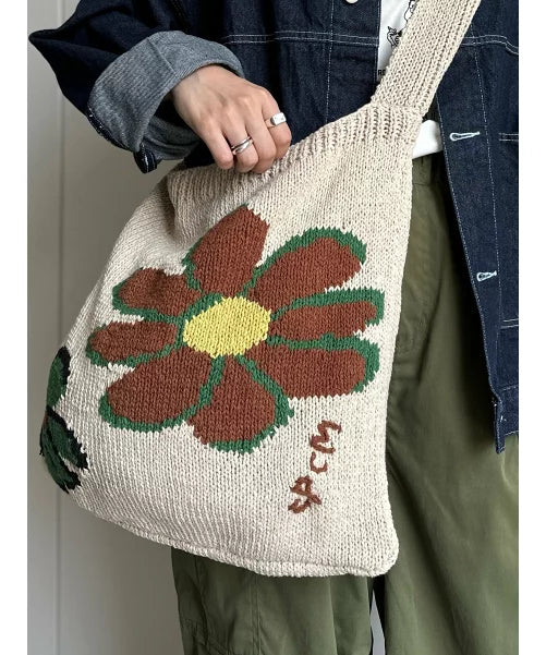 🇯🇵💗CPCM原創花花針織袋