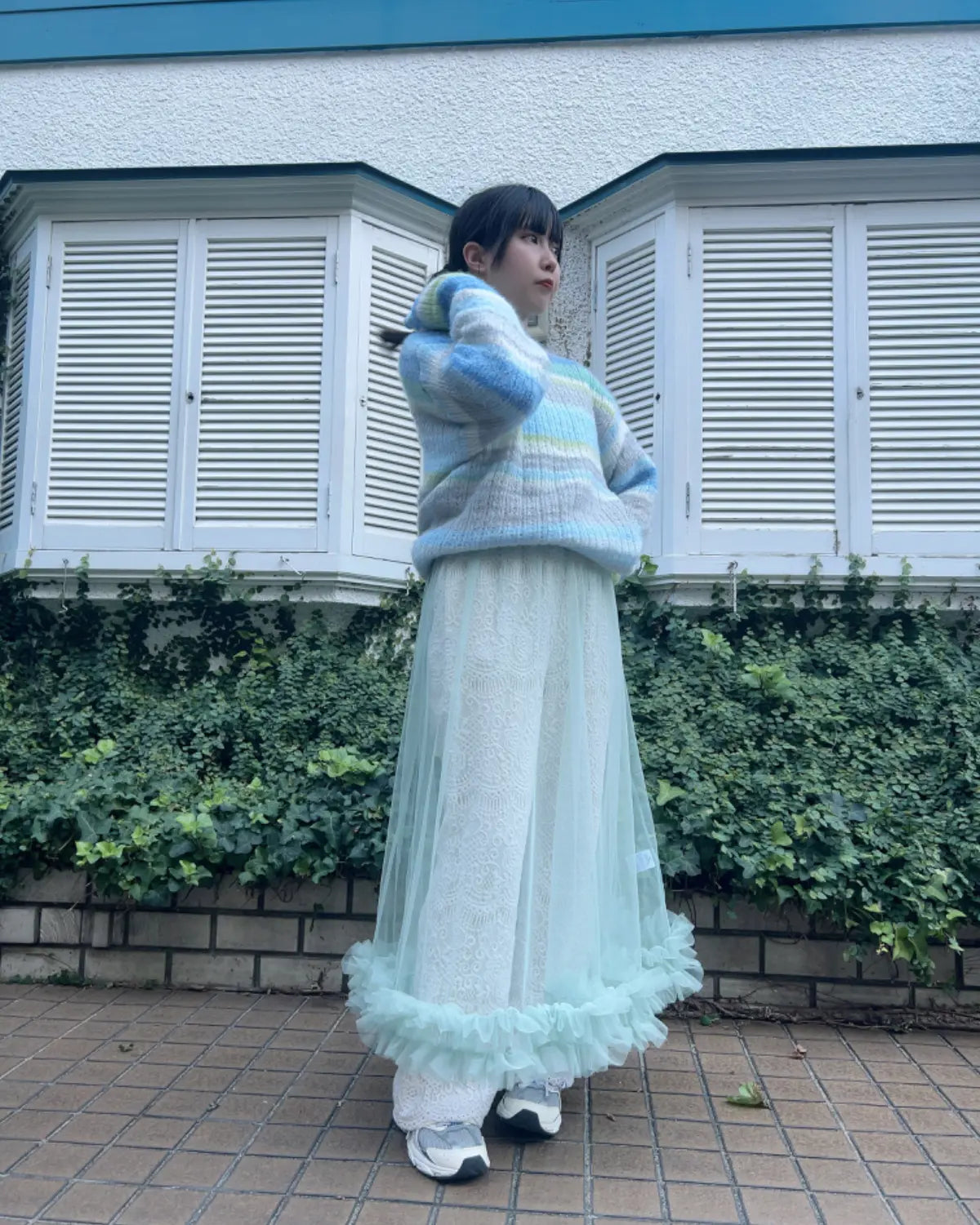 🇯🇵薄紗闊裙邊ops