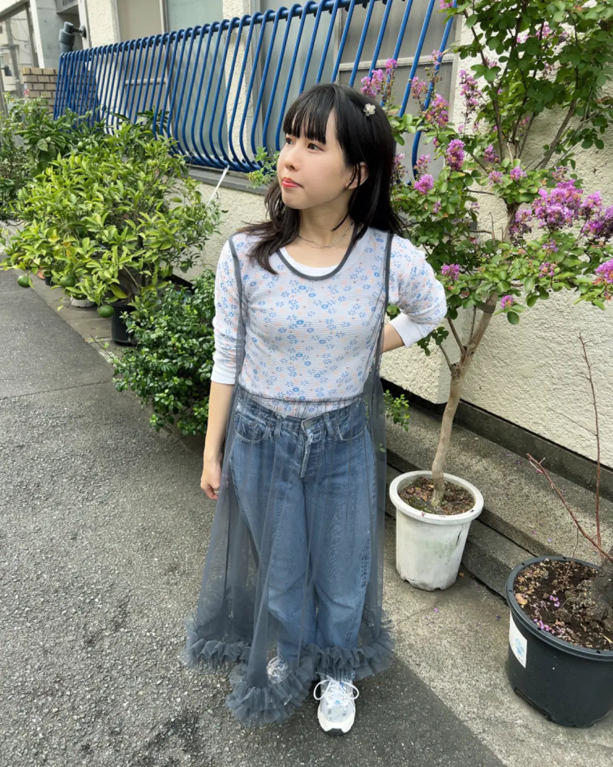 🇯🇵薄紗闊裙邊ops