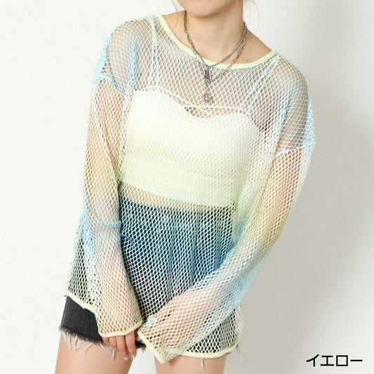 🇯🇵jp 漸變色mesh top